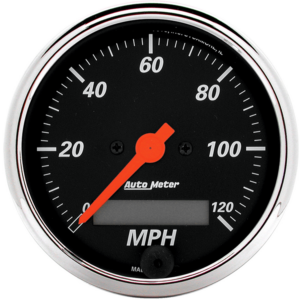 1487 Auto Meter Designer Black 3 1/8" Electric 0-120 MPH Speedometer