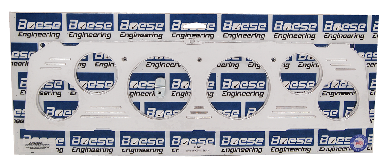 1964-1966 Chevy Truck 6 gauge Billet Aluminum Gauge Panels - Image 2