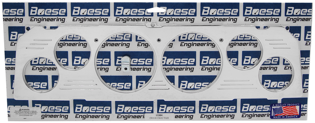 1964-1966 Chevy Truck 6 gauge Billet Aluminum Gauge Panels