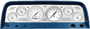 1964-1966 Chevy Truck Billet Aluminum 6 Gauge Panel w/ Classic Instruments Gauges