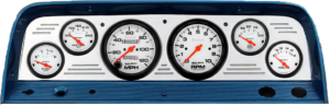 1964-1966 Chevy Truck Billet Aluminum Gauge Panel w/ Auto Meter Phantom Gauges