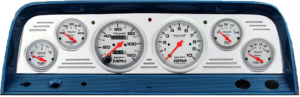 1964-1966 Chevy Truck Billet Aluminum Gauge Panel w/ Ultra-Lite gauges
