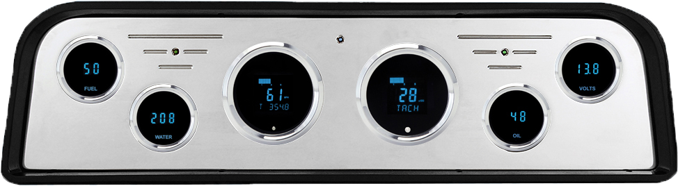 1962-1966 GMC Truck Billet Aluminum Gauge Panel w/ Dakota Digital Solaris Gauges