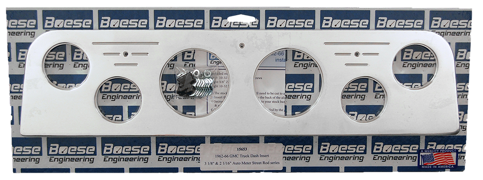 1962-1966 GMC Truck 6 gauge Billet Aluminum Gauge Panels