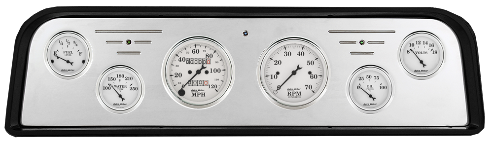 1960-1961 GMC Truck Billet Aluminum Gauge Panel w/ Auto Meter Street Rod series gauges - Image 5