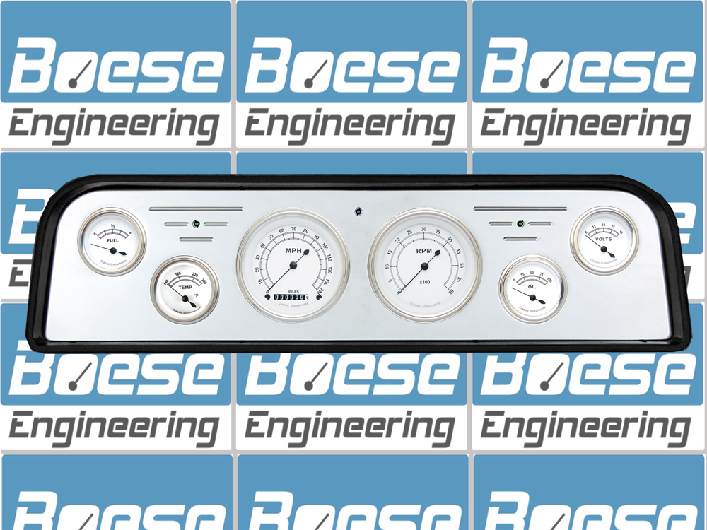 1962-1966 GMC Truck Billet Aluminum 6 Gauge Panel w/ Classic Instruments Gauges - Image 4