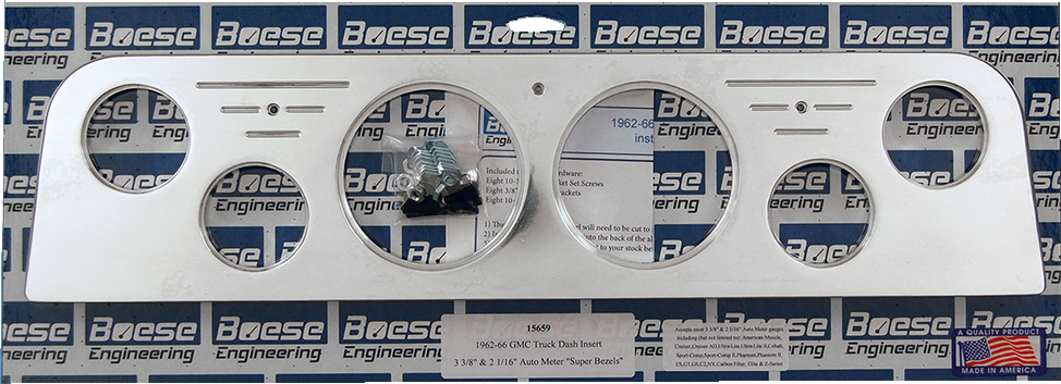 1962-1966 GMC Truck 6 gauge Billet Aluminum Gauge Panels - Image 2