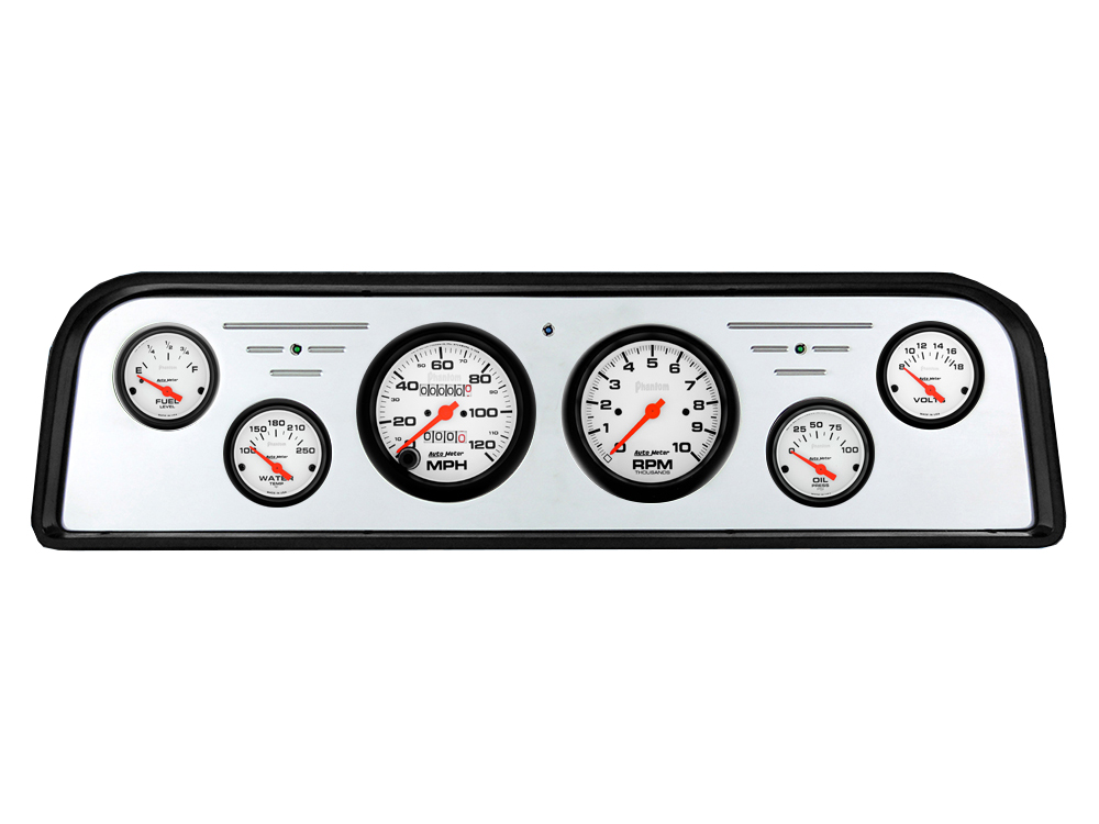 1960-1961 GMC Truck Billet Aluminum Gauge Panel w/ Auto Meter Phantom Gauges - Image 2