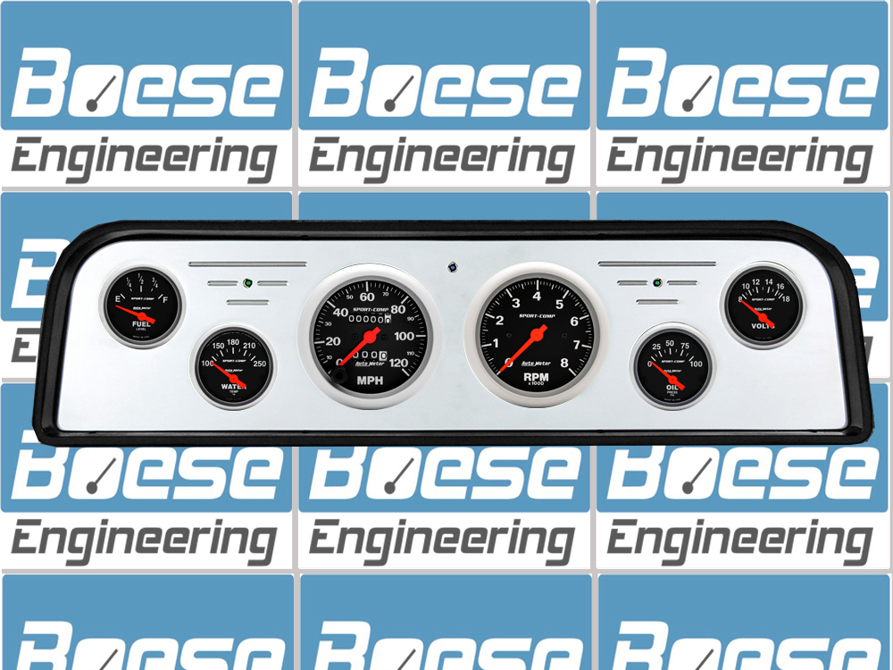 1960-1961 GMC Truck Billet Aluminum Gauge Panel w/ Sport-Comp gauges - Image 2