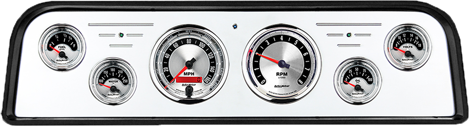 1962-1966 GMC Truck Aluminum Dash Insert w/ Auto Meter American Muscle Gauges