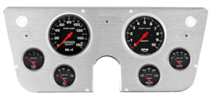 1967-1972 Chevy Truck Aluminum Gauge Panel w/ Auto Meter Sport-Comp Gauges