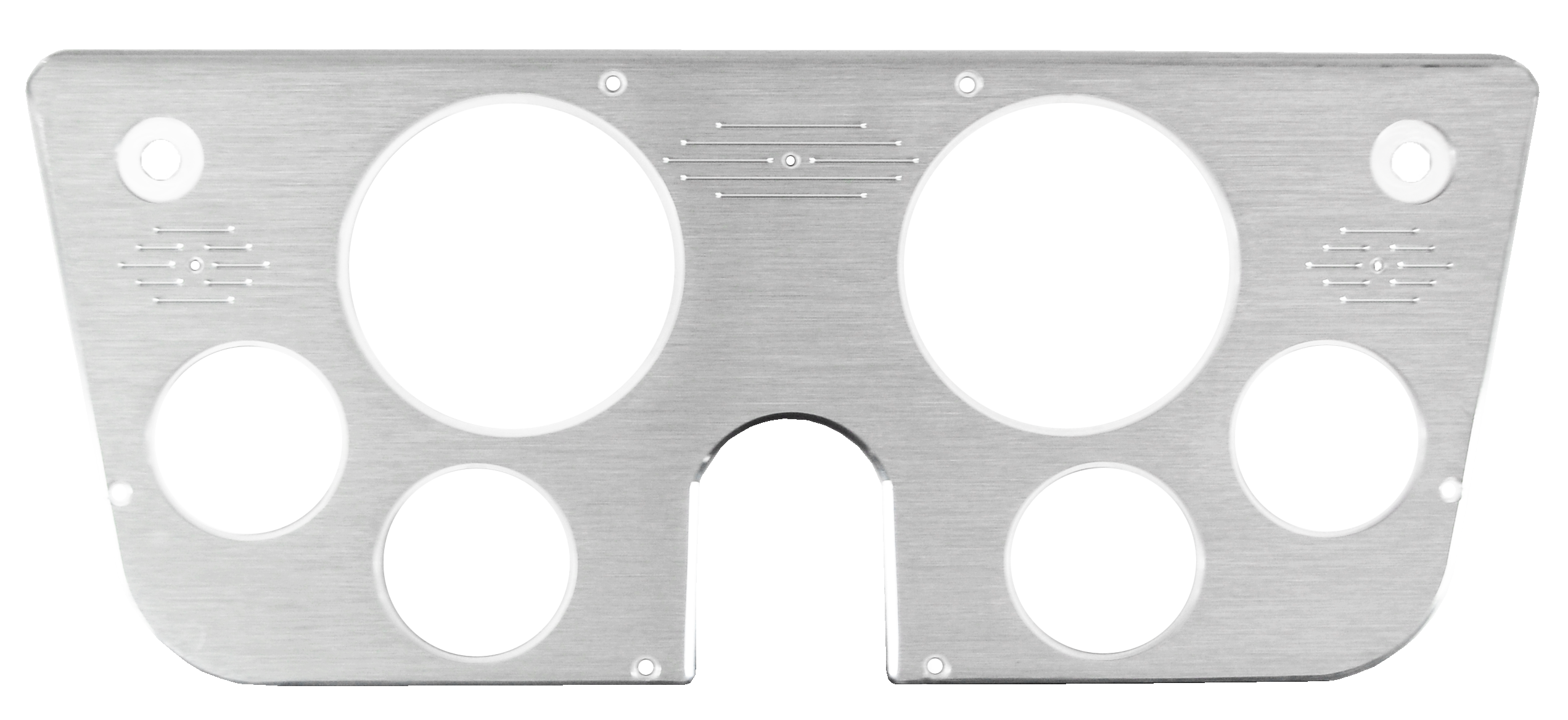 1967-1972 Chevy Truck 6 Gauge Billet Aluminum Gauge Panels 16053 - Image 2