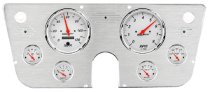 1967-1972 Chevy Truck Aluminum Gauge Panel w/ Auto Meter Arctic White Gauges