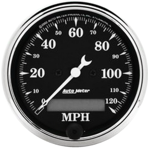 1787 Auto Meter Old Tyme Black 3 1/8" Electric 0-120 MPH Speedometer
