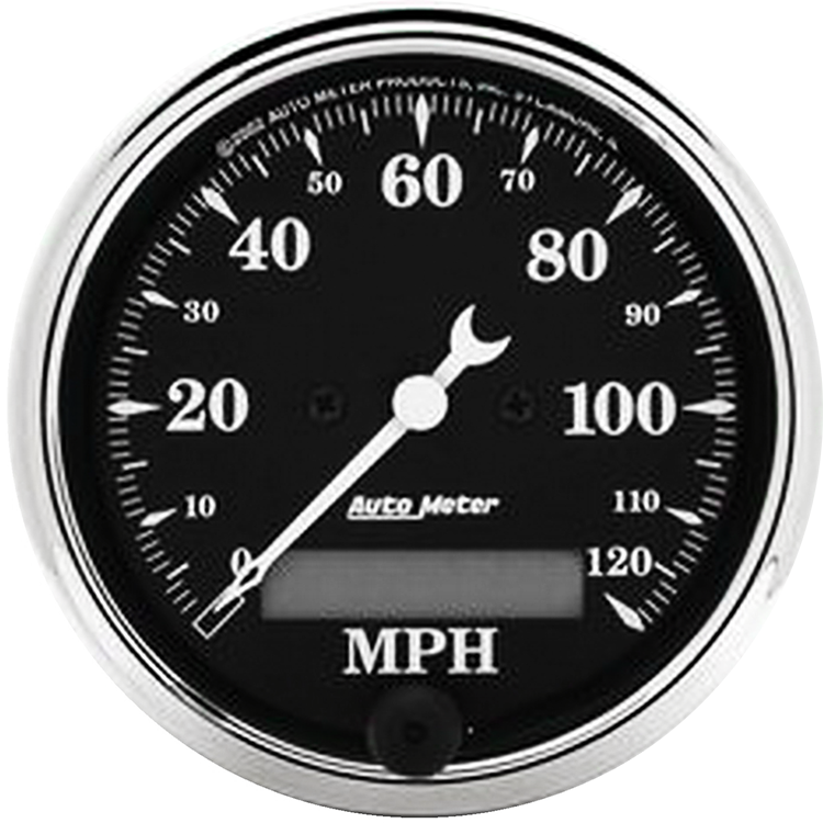 1787 Auto Meter Old Tyme Black 3 1/8" Electric 0-120 MPH Speedometer