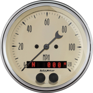 1849 Auto Meter Antique Beige 3 3/8" GPS Speedometer (120 MPH)