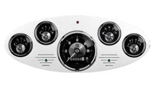 1934 Ford Truck Billet Aluminum 5 Gauge Panel w Auto Meter Prestige Series