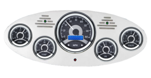 1934 Ford Truck Billet Aluminum Gauge Panel w/ Dakota Digital VHX-1050 Black Alloy Gauges