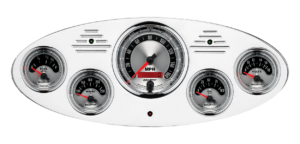 1934 Ford Truck Aluminum Dash Insert w Auto Meter American Muscle Gauges