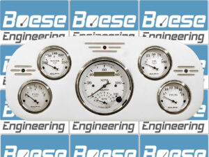 1935-1937 Ford Truck Billet Aluminum Gauge Panel w/ Auto Meter Street Rod Series Gauges (Speedo/Tach)