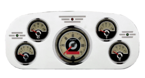 1935-1937 Ford Truck Aluminum Gauge Panel w/ Auto Meter Cruiser Gauges
