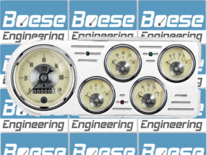 1948-1950 Ford Truck Aluminum 5 Gauge Panel w/ Auto Meter Prestige Series