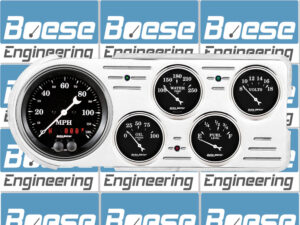 1948-1950 Ford Truck Aluminum Gauge Panel w/ Auto Meter Street Rod Series Gauges (GPS)