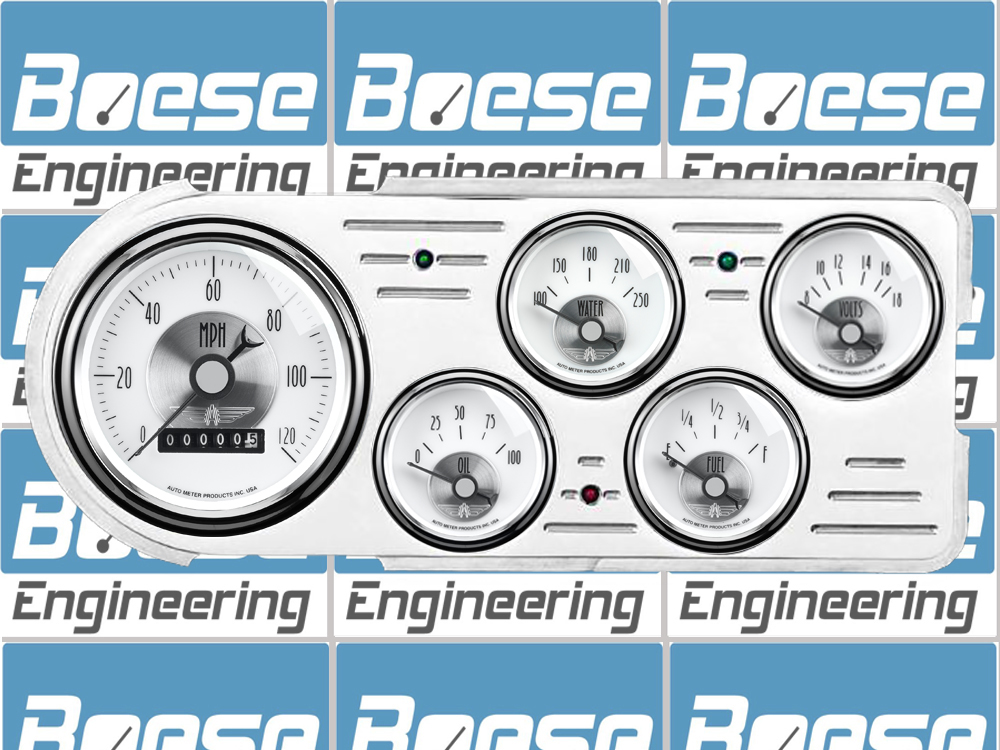 1948-1950 Ford Truck Aluminum 5 Gauge Panel w/ Auto Meter Prestige Series - Image 3