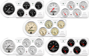 1948-1950 Ford Truck Aluminum Gauge Panel w/ AutoMeter Street Rod Series Gauges