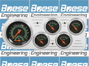 1948-1950 Ford Truck Aluminum 5 Gauge Panel w/ Classic Instruments Gauges (Ultimate Speedometer)