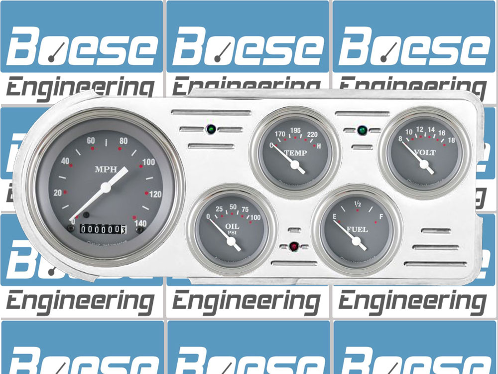 1948-1950 Ford Truck Aluminum 5 Gauge Panel w/ Classic Instruments Gauges - Image 3