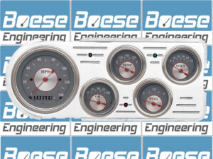 1948-1950 Ford Truck Aluminum 5 Gauge Panel w/ Classic Instruments Gauges