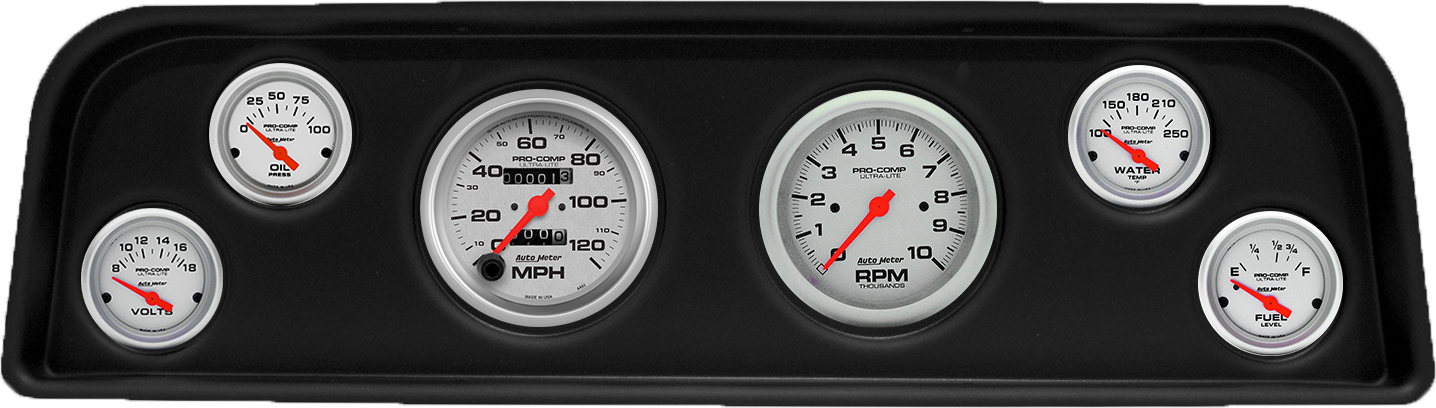 1960-1966 GMC Truck ABS Gauge Panel w/ AutoMeter Ultra-Lite Gauges - Image 3