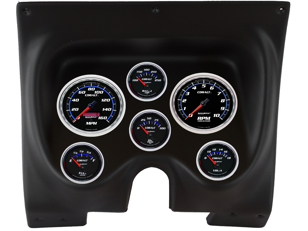 1967-1968 Chevrolet Camaro / Pontiac Firebird Auto Meter Direct Fit Instrument Panel w/ Cobalt Gauges