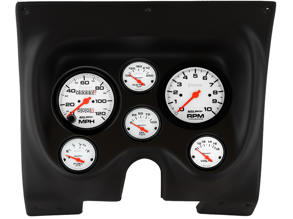 1967-1968 Chevrolet Camaro / Pontiac Firebird AutoMeter Direct Fit Instrument Panel w/ Phantom Gauges
