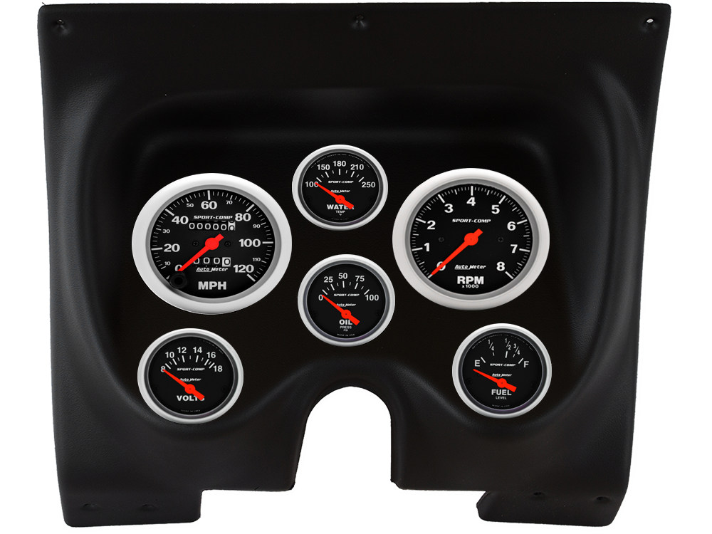 1967-1968 Chevrolet Camaro / Pontiac Firebird Auto Meter Direct Fit Instrument Panel w/ Sport-Comp Gauges