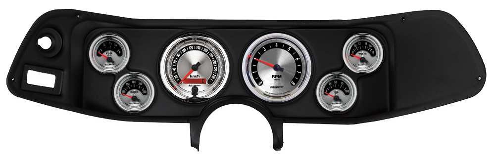 1970-1978 Chevrolet Camaro Auto Meter Direct Fit Instrument Panel w/ AutoMeter American Muscle Gauges - Image 2