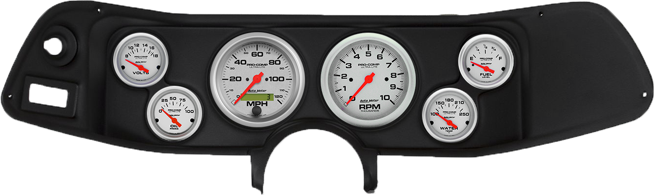 1970-1978 Chevrolet Camaro AutoMeter Direct Fit Instrument Panel w/ Ultra-Lite Gauges