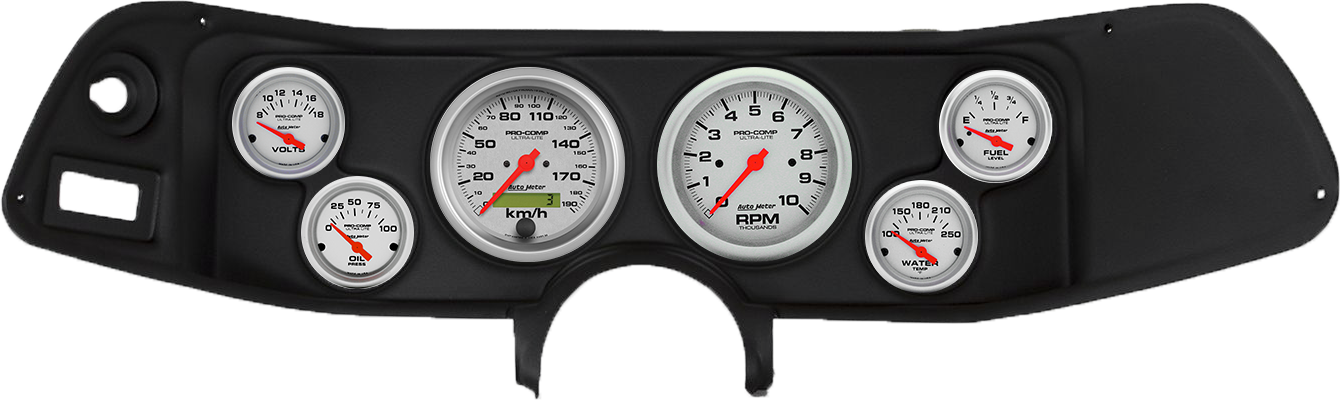 1970-1978 Chevrolet Camaro AutoMeter Direct Fit Instrument Panel w/ Ultra-Lite Gauges - Image 2