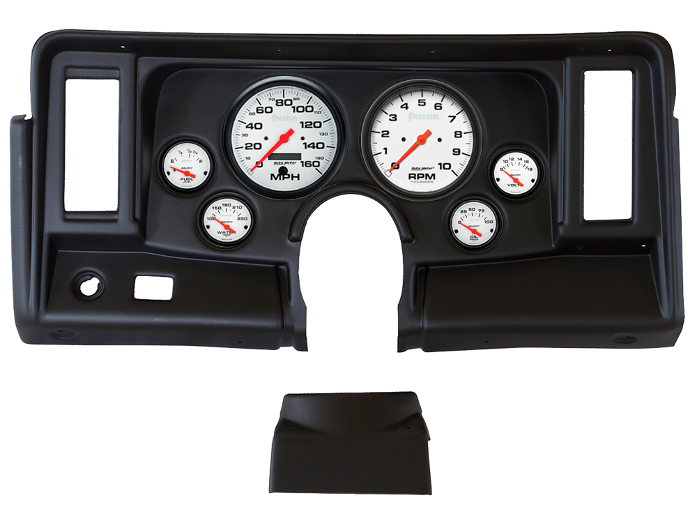 Auto Meter Direct Fit 69-76 Chevrolet Nova Gauge Panel With Auto Meter Phantom Gauges