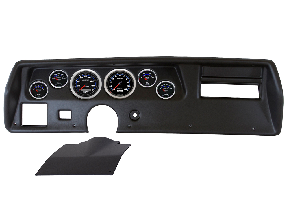 Auto Meter Direct Fit 1970-1972 Chevrolet Chevelle, El Camino, Malibu, Monte Carlo SS Instrument Panel With Cobalt Gauges