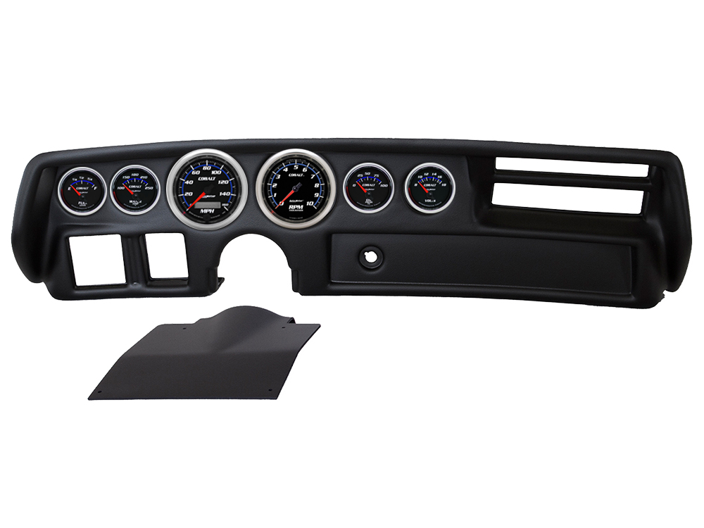 Auto Meter Direct Fit 1970-1972 Chevrolet Chevelle, El Camino, Malibu & Monte Carlo Non SS Instrument Panel With Cobalt Gauges