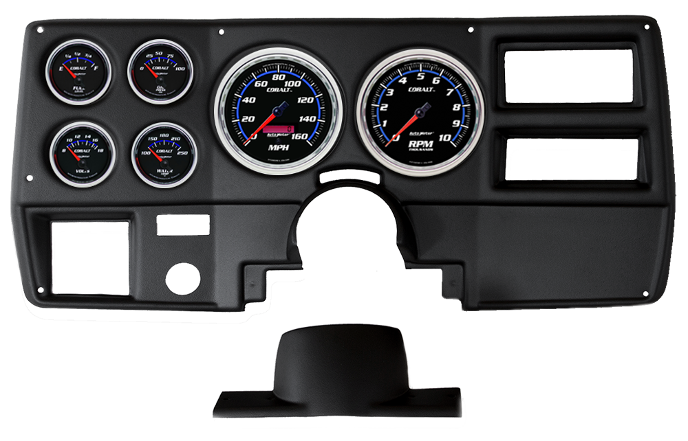 1973-1983 Chevy C/K Series Truck Auto Meter Direct Fit ABS Instrument Panel w/ Auto Meter Cobalt Gauges