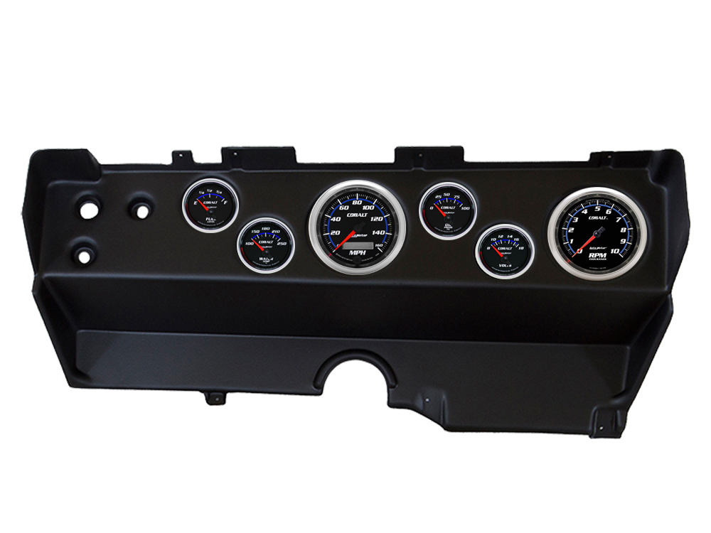 Auto Meter Direct Fit 1970-1974 Dodge/ Plymouth "E" body Barracuda, Challenger Instrument Panel With Cobalt Gauges