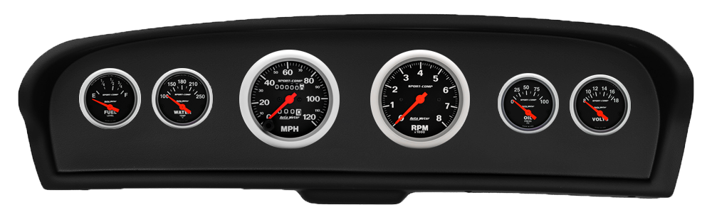 1961-1966 Ford Truck Instrument Panel w/ AutoMeter Sport-Comp Gauges