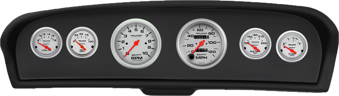 1961-1966 Ford Truck ABS Gauge Panel w/ AutoMeter Ultra-Lite Gauges - Image 2