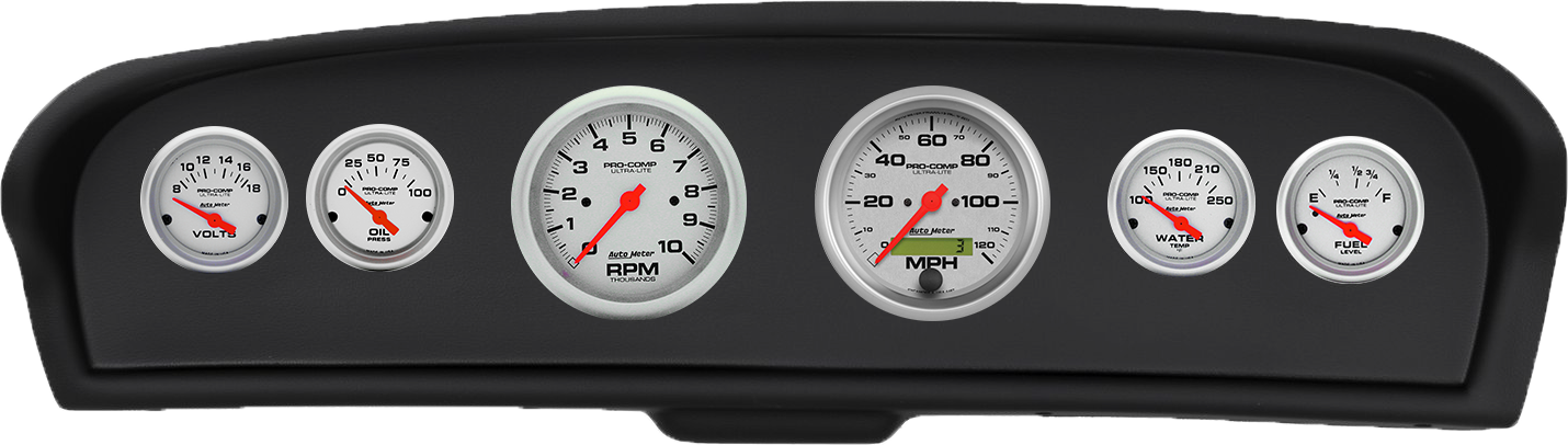 1961-1966 Ford Truck ABS Gauge Panel w/ AutoMeter Ultra-Lite Gauges