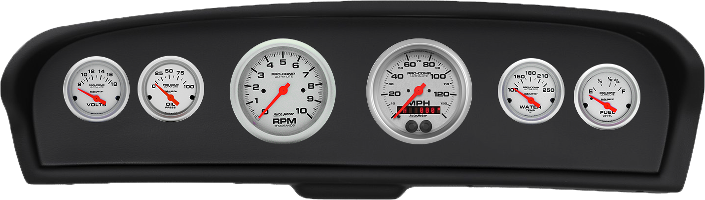 1961-1966 Ford Truck ABS Gauge Panel w/ AutoMeter Ultra-Lite Gauges - Image 4