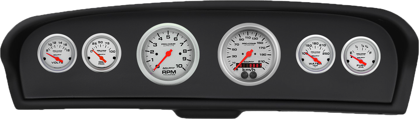 1961-1966 Ford Truck ABS Gauge Panel w/ AutoMeter Ultra-Lite Gauges - Image 5