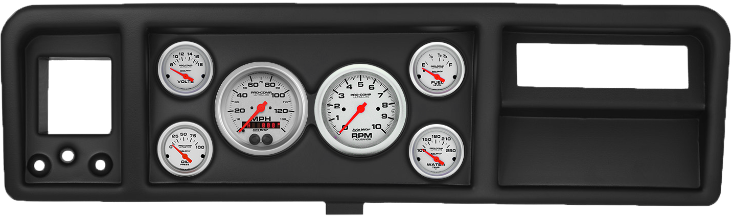 1973-1979 Ford Truck ABS Gauge Panel w/ AutoMeter Ultra-Lite Gauges - Image 5